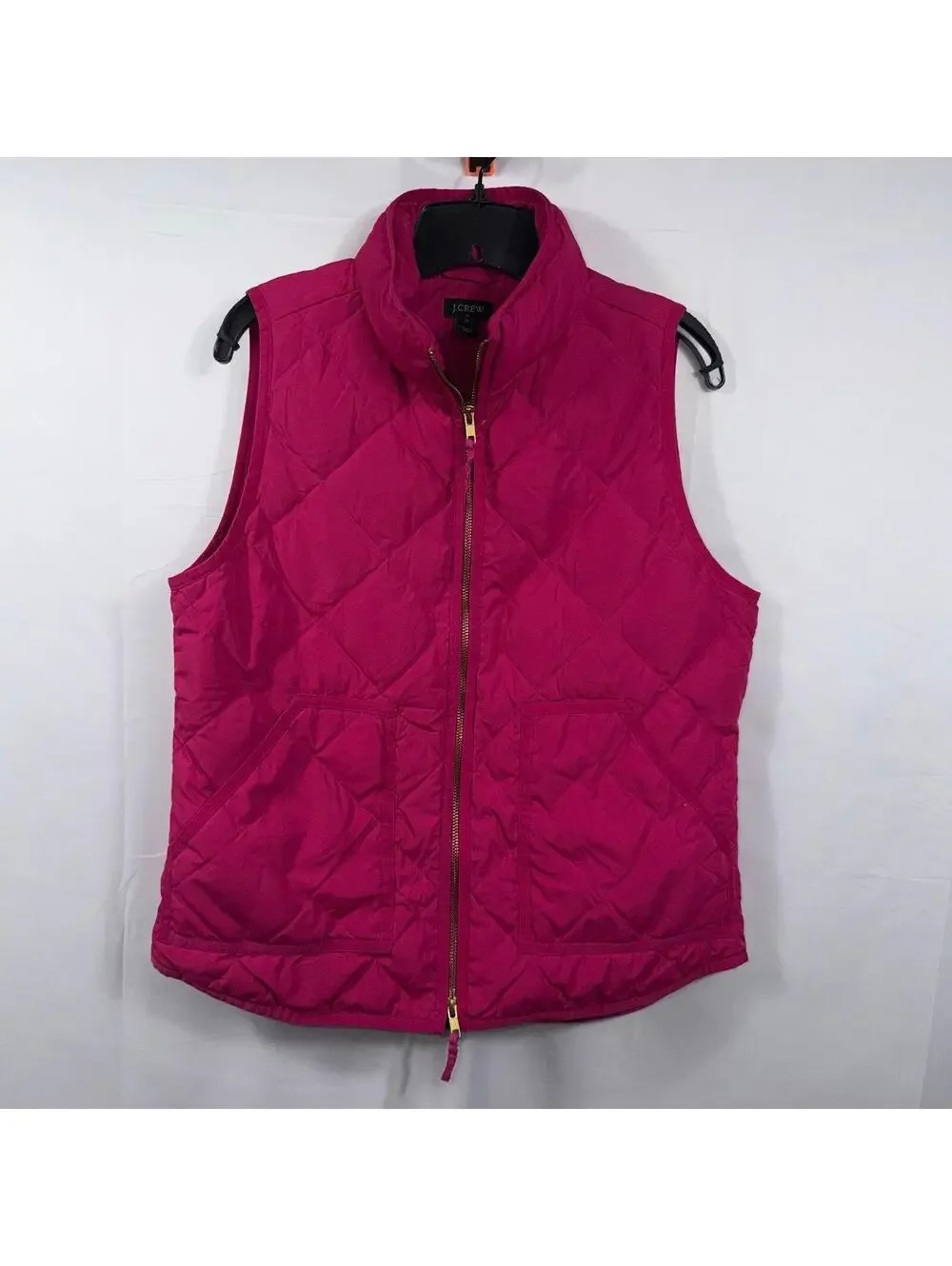 J.Crew Women’s Pink Quilted Puffer Vest Size Medium